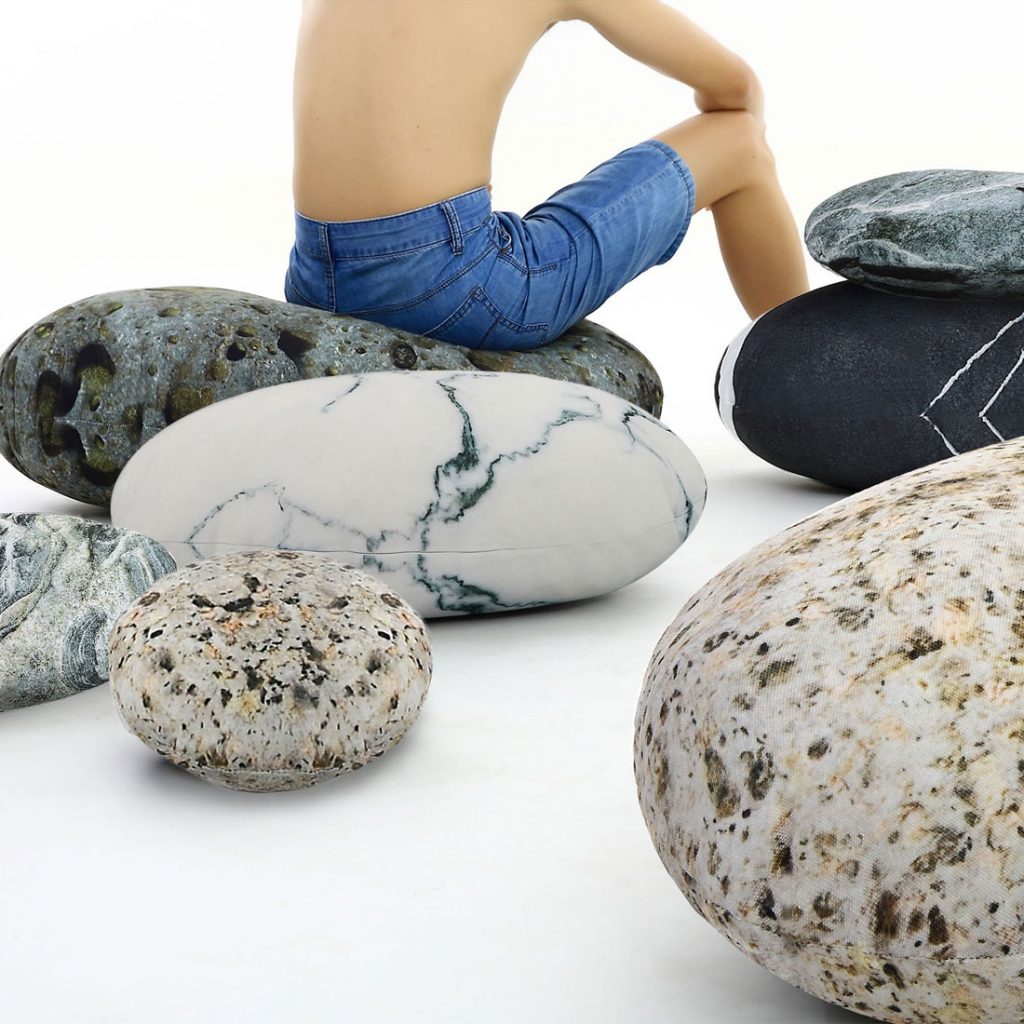 Rock Pillows Pebble Pillows Rock Cushions Stone Pillows Faux Stone Props  Kids Educational Nature Science Theme Pillows 