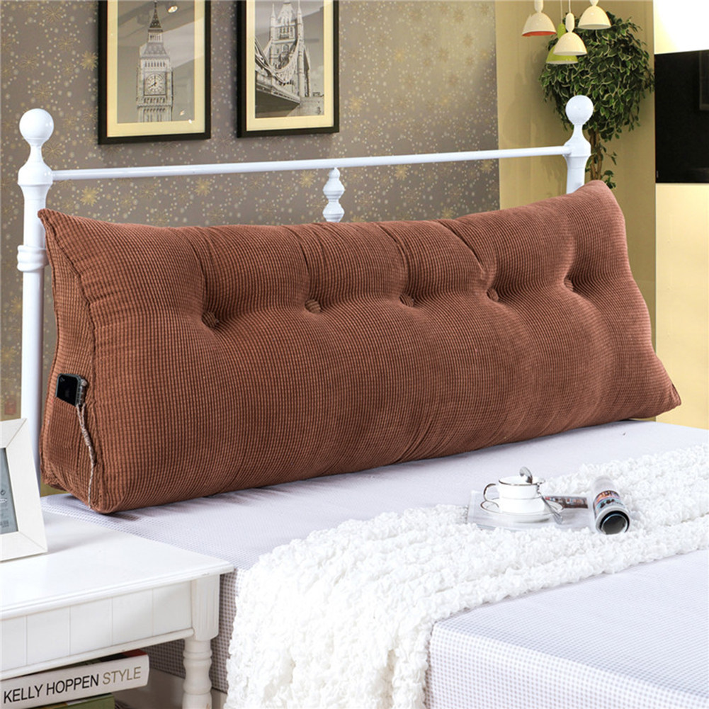 Upholstered Headboard Cushion Waterproof Reading Pillow Wall Pillow King  Size Back Lumbar Daybed Support Backrest for Bed Sofa Bench Body
