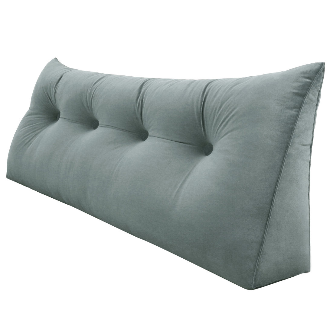 Large Bolster Upholstered Triangular Sofa Wedge Pillow Bed
