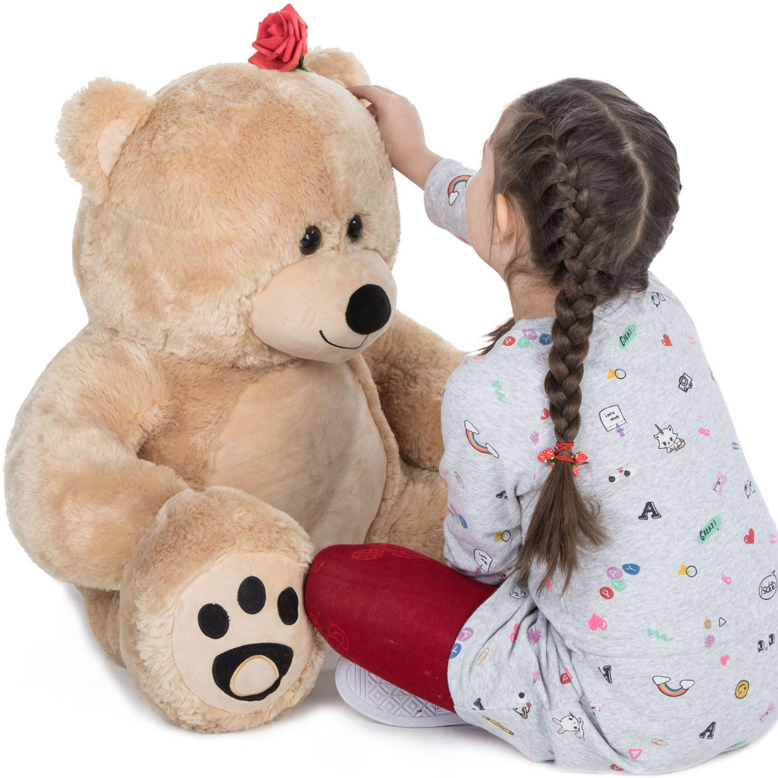 Buy Back BANCHERS Teddy Bear for Kids | Birthday Gift for Wife | Valentine  Gift for Girlfriend | Gift for Kids Birthday (3 FEET, White) Online at  desertcartINDIA